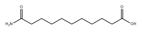 Undecanoic acid, 11-amino-11-oxo- Structure