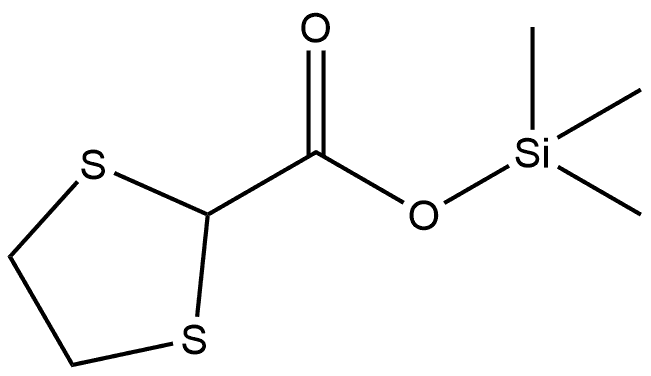 Trimethylsilyl 1,3-dithiolane-2-carboxylate 구조식 이미지