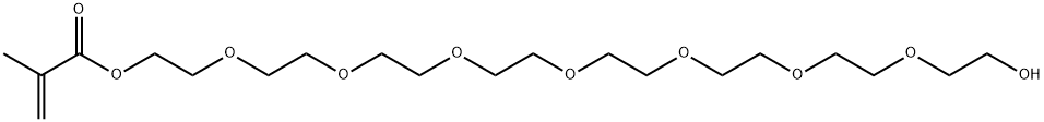 2-Propenoic acid, 2-methyl-, 23-hydroxy-3,6,9,12,15,18,21-heptaoxatricos-1-yl ester Structure