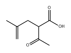 4-Pentenoic acid, 2-acetyl-4-methyl- Structure