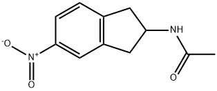 Acetamide, N-(2,3-dihydro-5-nitro-1H-inden-2-yl)- Structure