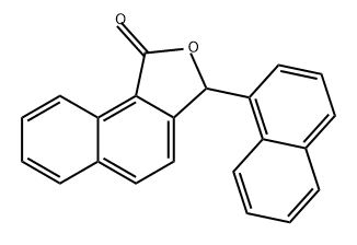 Naphtho[1,2-c]furan-1(3H)-one, 3-(1-naphthalenyl)- Structure