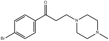 1-Propanone, 1-(4-bromophenyl)-3-(4-methyl-1-piperazinyl)- Structure