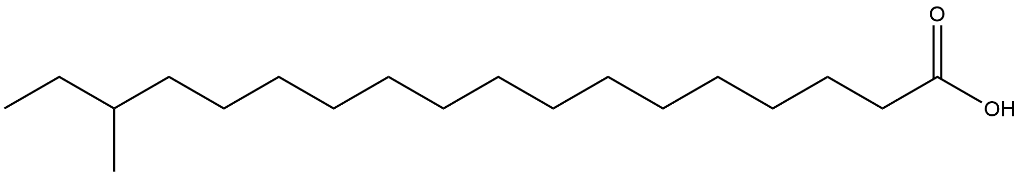 Octadecanoic acid, 16-methyl-, (-)- 구조식 이미지