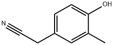 Benzeneacetonitrile, 4-hydroxy-3-methyl- Structure