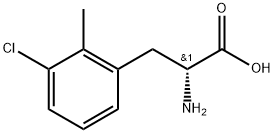 (2R)-2-amino-3-(3-chloro-2-methylphenyl)propanoic acid Structure