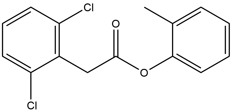 2-Methylphenyl 2,6-dichlorobenzeneacetate Structure