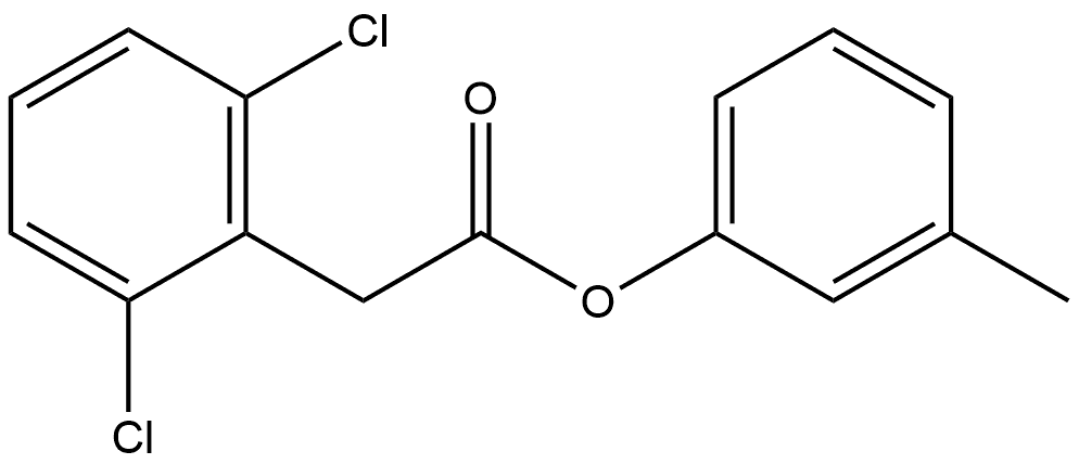 3-Methylphenyl 2,6-dichlorobenzeneacetate Structure