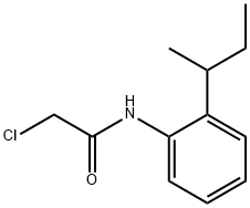 Acetamide, 2-chloro-N-[2-(1-methylpropyl)phenyl]- Structure