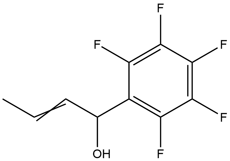 (E)-1-(perfluorophenyl)but-2-en-1-ol Structure