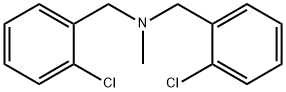 Benzenemethanamine, 2-chloro-N-[(2-chlorophenyl)methyl]-N-methyl- Structure