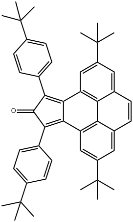 10H-Cyclopenta[e]pyren-10-one, 2,7-bis(1,1-dimethylethyl)-9,11-bis[4-(1,1-dimethylethyl)phenyl]- Structure