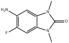 5-Amino-6-fluoro-1,3-dihydro-1,3-dimethyl-2H-benzimidazol-2-one Structure