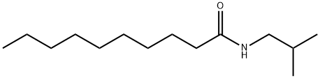 Decanamide, N-(2-methylpropyl)- Structure