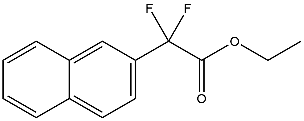 Ethyl α,α-difluoro-2-naphthaleneacetate Structure