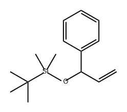 Benzene, [1-[[(1,1-dimethylethyl)dimethylsilyl]oxy]-2-propen-1-yl]- Structure