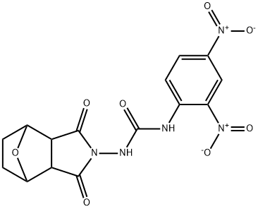 N-[3-(2,4-Dinitrophenyl)ureido]-7-oxabicyclo[2.2.1]heptane-2,3-dicarbimide Structure