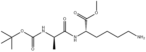 L-Lysine, N2-[N-[(1,1-dimethylethoxy)carbonyl]-D-alanyl]-, methyl ester Structure