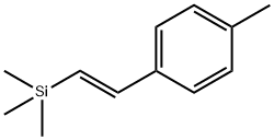 Benzene, 1-methyl-4-[(1E)-2-(trimethylsilyl)ethenyl]- 구조식 이미지