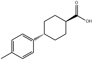 Cyclohexanecarboxylic acid, 4-(4-methylphenyl)-, trans- Structure