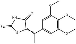 5-(3,4,5-Trimethoxy-α-methylbenzylidene)-2-thioxothiazolidin-4-one Structure