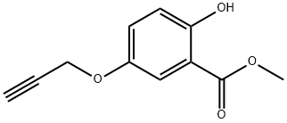 Benzoic acid, 2-hydroxy-5-(2-propyn-1-yloxy)-, methyl ester Structure