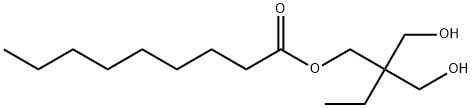 Nonanoic acid 2,2-bis(hydroxymethyl)butyl ester 구조식 이미지