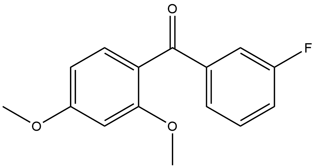 Benzophenone, 3'-fluoro-2,4-dimethoxy- Structure