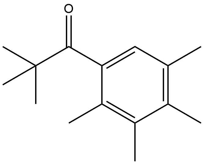 2,2-Dimethyl-1-(2,3,4,5-tetramethylphenyl)-1-propanone Structure