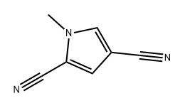 1H-Pyrrole-2,4-dicarbonitrile, 1-methyl- 구조식 이미지