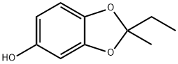 1,3-Benzodioxol-5-ol, 2-ethyl-2-methyl- Structure