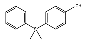 Phenol, 4-(dimethylphenylsilyl)- Structure