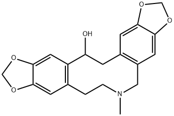 Bis[1,3]benzodioxolo[5,6-c:5',6'-g]azecin-14-ol, 5,6,7,8,14,15-hexahydro-6-methyl- 구조식 이미지