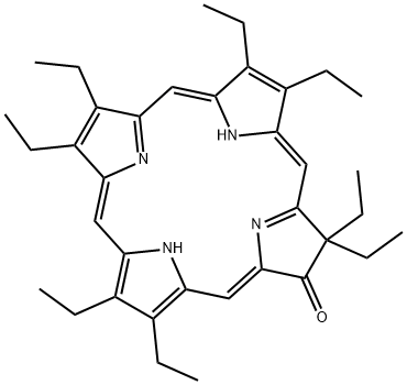 21H,23H-Porphin-7(8H)-one, 2,3,8,8,12,13,17,18-octaethyl- Structure