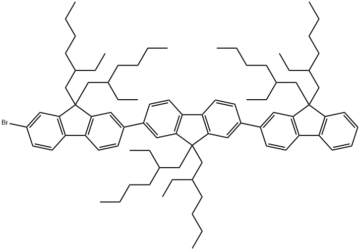 2,2':7',2''-Ter-9H-fluorene, 7-bromo-9,9,9',9',9'',9''-hexakis(2-ethylhexyl)- (9CI) Structure