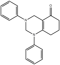 1,3-Diphenyl-1,2,3,4,7,8-hexahydroquinazolin-5(6H)-one 구조식 이미지