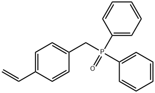 Phosphine oxide, [(4-ethenylphenyl)methyl]diphenyl- Structure