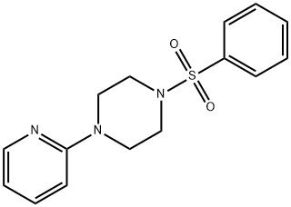Piperazine, 1-(phenylsulfonyl)-4-(2-pyridinyl)- Structure