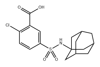 5-(n-(Adamantan-1-yl)sulfamoyl)-2-chlorobenzoic acid Structure