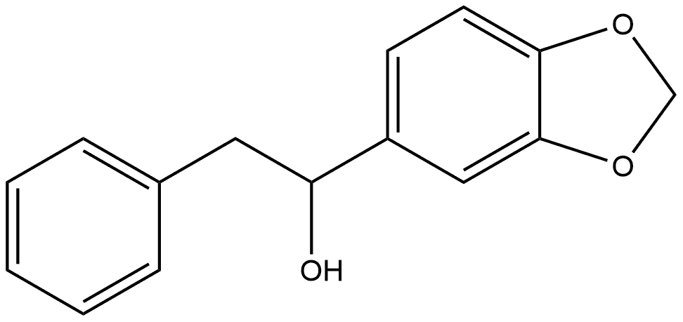 α-(Phenylmethyl)-1,3-benzodioxole-5-methanol Structure