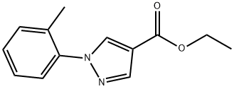 1H-Pyrazole-4-carboxylic acid, 1-(2-methylphenyl)-, ethyl ester Structure