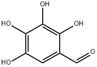 Benzaldehyde, 2,3,4,5-tetrahydroxy- Structure