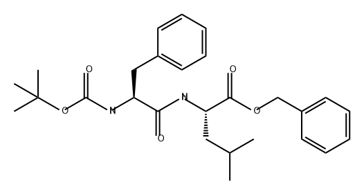 L-Leucine, N-[(1,1-dimethylethoxy)carbonyl]-L-phenylalanyl-, phenylmethyl ester Structure