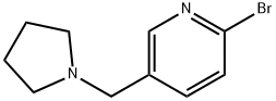 Pyridine, 2-bromo-5-(1-pyrrolidinylmethyl)- Structure