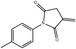 2,5-Pyrrolidinedione, 3-methylene-1-(4-methylphenyl)- Structure