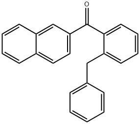 (2-Benzylphenyl)(naphthalen-2-yl)methanone 구조식 이미지