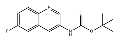 Carbamic acid, (6-fluoro-3-quinolinyl)-, 1,1-dimethylethyl ester (9CI) Structure