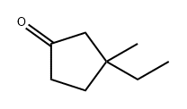 Cyclopentanone, 3-ethyl-3-methyl- Structure