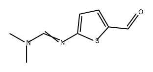 Methanimidamide, N'-(5-formyl-2-thienyl)-N,N-dimethyl- Structure
