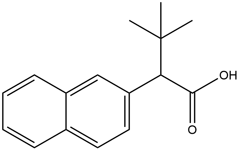 A-(1,1-dimethylethyl)-2-Naphthaleneacetic acid Structure